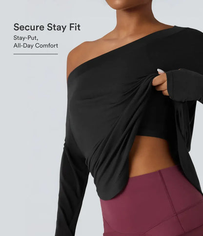 BuyTheReal Origin — One-Shoulder Active Top