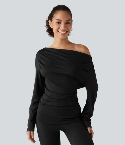 BuyTheReal Origin — Off-Shoulder Active Top