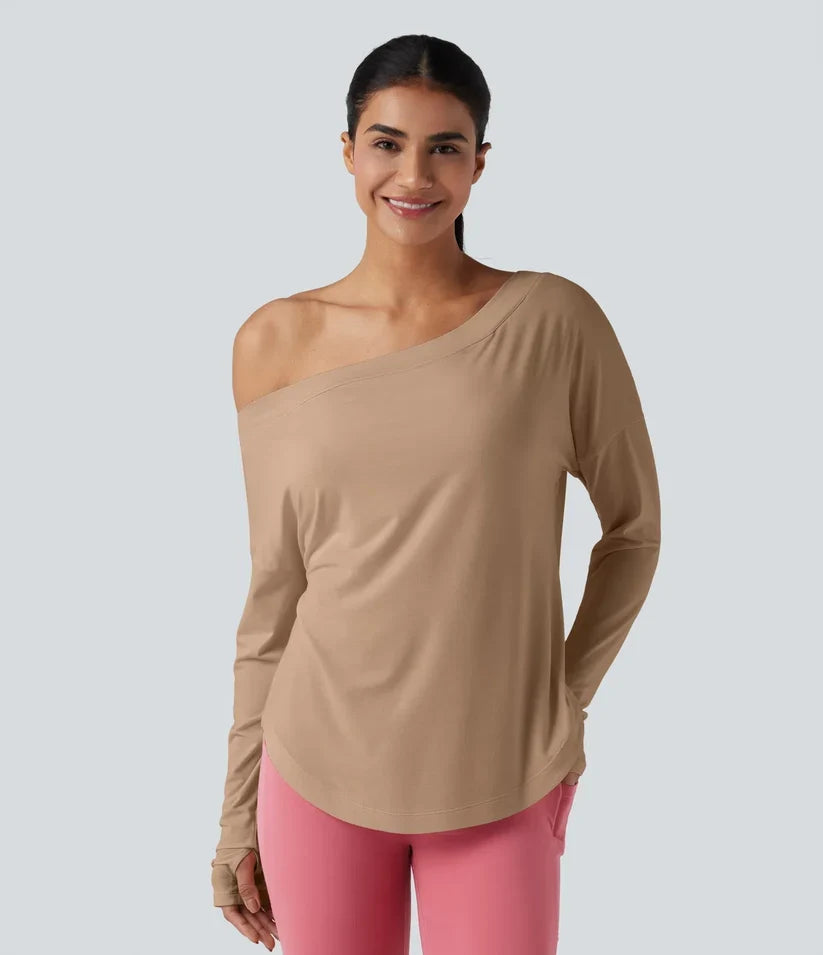 BuyTheReal Origin — One-Shoulder Active Top