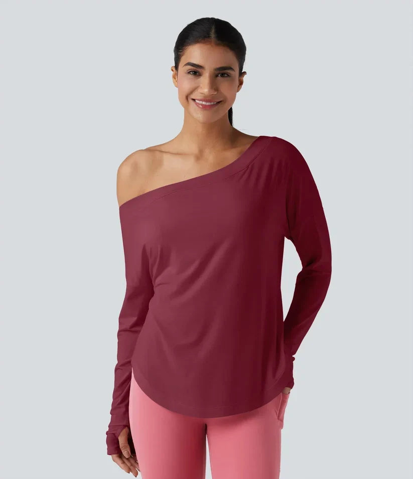 BuyTheReal Origin — One-Shoulder Active Top